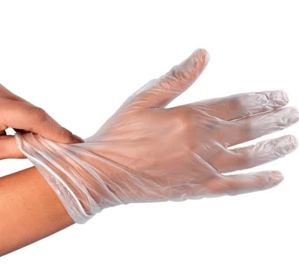 luva de vinil sem pó tamanho P caixa profissional