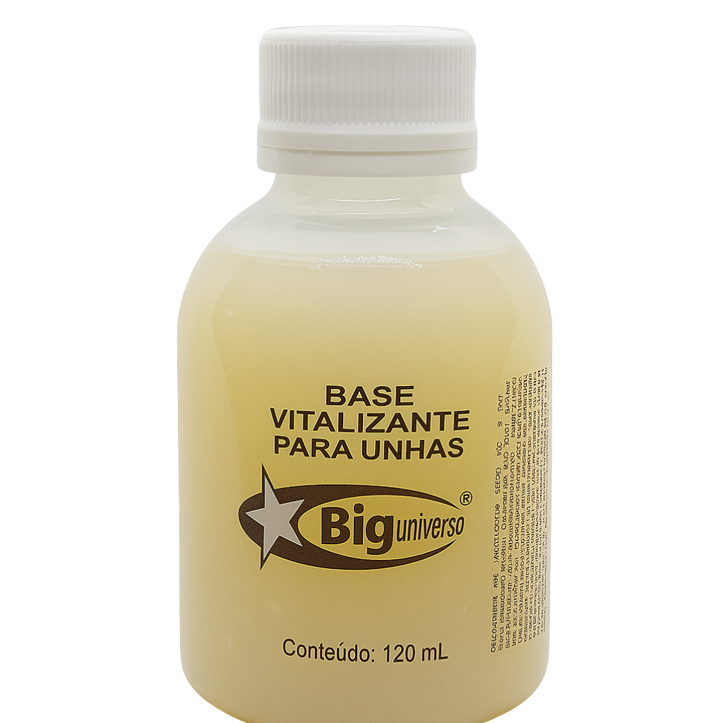 Base Branca Profissional Big Universo 120ml para preparo das unhas antes da esmaltação.